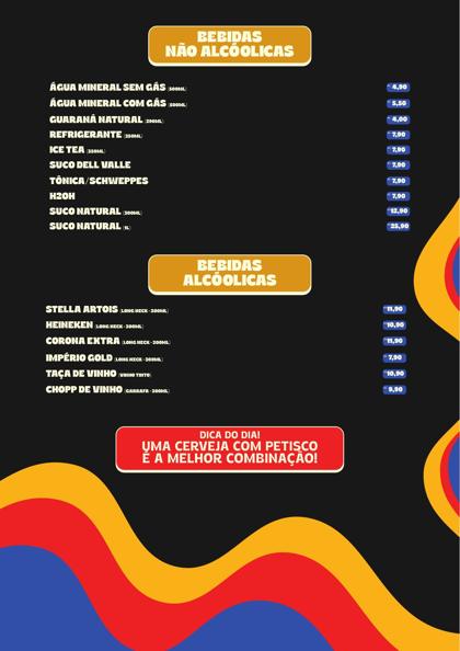 Cardápio Nosso Lugar, página 13: Bebidas